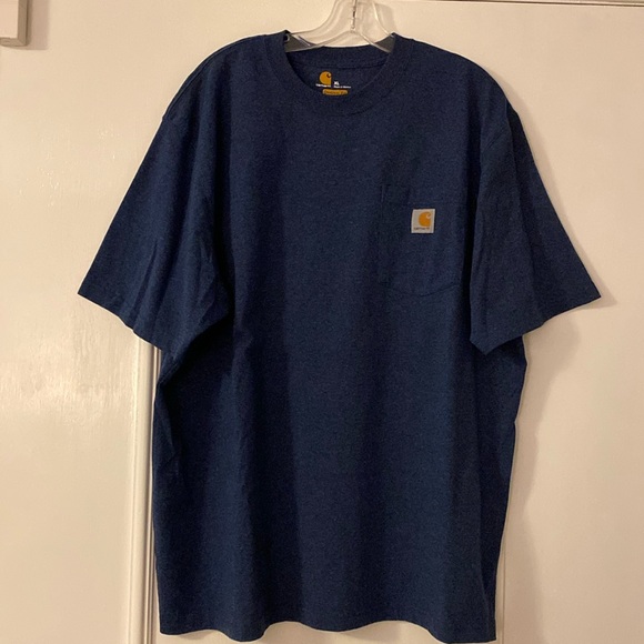 Men’s XL navy Carhartt shirt sleeve T-Shirt, like new, great quality. - Picture 1 of 4